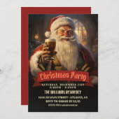 サンタクロースビール 招待状 (正面/裏面)