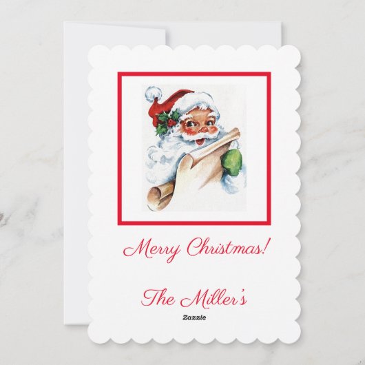 サンタクロースファッションドオールド シーズンカード (裏面)