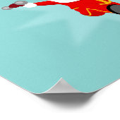 サンタクロースフィットネスエクササイズ ポスター (角)