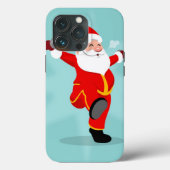 サンタクロースフィットネスエクササイズ Case-Mate iPhoneケース (裏面)