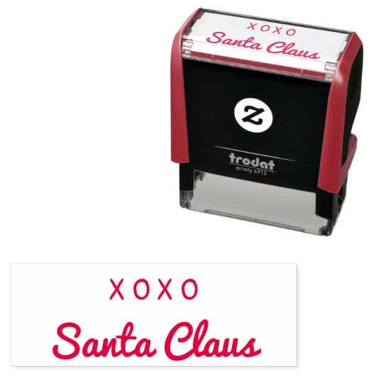 サンタクロースフェイクXOXOサイン セルフインキングスタンプ (インサイチュ)