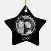 サンタクロースフォトフレームオーナメント セラミックオーナメント (裏面)