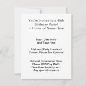 サンタクロースブラックアンドホワイトイラストレーション 招待状 (裏面)