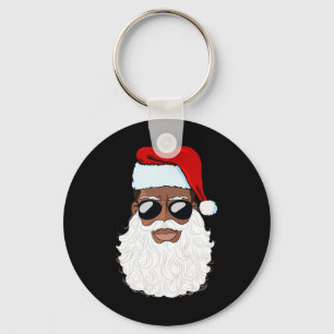サンタクロースブラッククリスマスサンタアフロアフリカンアメリカン キーホルダー