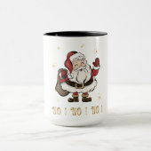 サンタクロースブラックマグカップ マグカップ (中央)