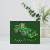 サンタクロースブルドーザーオペレーター シーズンポストカード (スタンド正面)