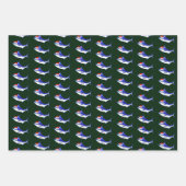 サンタクロースブルーマリンズ ラッピングペーパーシート (正面3)