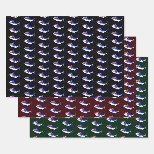 サンタクロースブルーマリンズ ラッピングペーパーシート (セット)