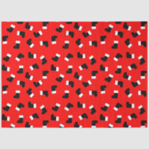 サンタクロースブーツクリスマスホリデーパターンレッド