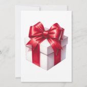 サンタクロースプレゼントグリーンパーティー 招待状 (裏面)