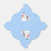 サンタクロースヘルパー建物A間抜け雪だるま フェイバーボックス (折り畳みなし)