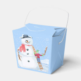 サンタクロースヘルパー建物A間抜け雪だるま フェイバーボックス