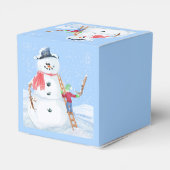 サンタクロースヘルパー建物A間抜け雪だるま フェイバーボックス (裏面サイド)