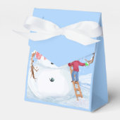 サンタクロースヘルパー建物A間抜け雪だるま フェイバーボックス (正面サイド)