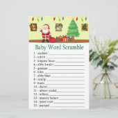 サンタクロースベビーの単語スクランブルゲーム (スタンド正面)