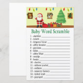 サンタクロースベビーの単語スクランブルゲーム (正面/裏面)