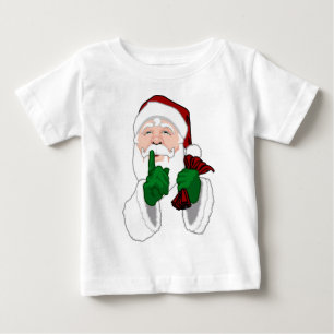 サンタクロースベビーシャツおもしろいサンタベビーTシャツ ベビーTシャツ