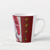 サンタクロースベビー写真クリスマス カフェラテマグ (右)