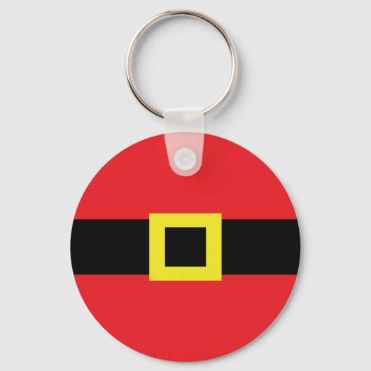 サンタクロースベリーベルトバックルホリデークリスマス キーホルダー (正面)