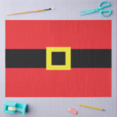 サンタクロースベリーベルトバックルレッドブラックイエローおもしろい 薄葉紙 (クラフト)