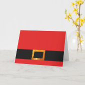 サンタクロースベルトクリスマスカード カード (黄色い花)