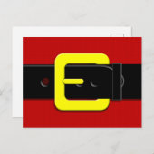 サンタクロースベルトバックル シーズンポストカード (正面/裏面)