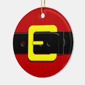 サンタクロースベルト セラミックオーナメント (左)