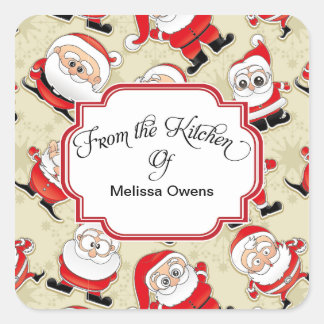 サンタクロースベーキングシールの台所から スクエアシール
