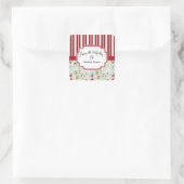 サンタクロースベーキングシールの台所から スクエアシール (バッグ)