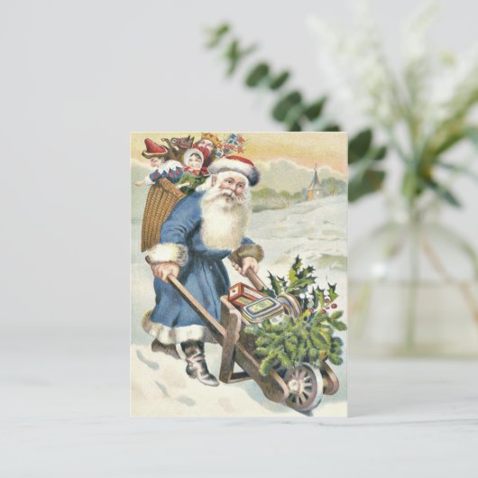 サンタクロースホイールバローエバーグリーントイズキャンディ シーズンポストカード (スタンド正面)