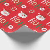 サンタクロースホホホホ ラッピングペーパー (角)