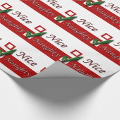 サンタクロースホリデイクリスマスニいけなースリスト ラッピングペーパー (角)