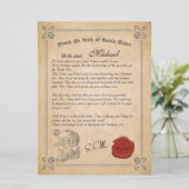 サンタクロースホリデーカードからの公式レター 招待状 (スタンド正面)