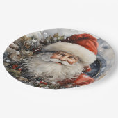 サンタクロースホリデークリスマス紙プレート ペーパープレート (アングル)