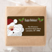 サンタクロースホリデーステッカー/住所 シール (インサイチュ)