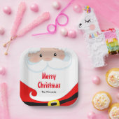 サンタクロースホリデーパーティメリークリスマス ペーパープレート (パーティー)