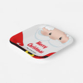 サンタクロースホリデーパーティメリークリスマス ペーパープレート (傾斜あり)