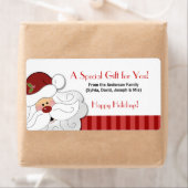 サンタクロースホリデーベーキング/クッキーステッカー ラベル (インサイチュ)