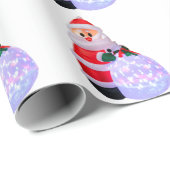 サンタクロースホワイトラッピング紙 ラッピングペーパー (ロールコーナー)