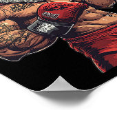 サンタクロースボクシングとmma – クリスマスボクシング ポスター (角)