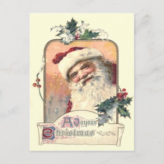 サンタクロースミストレトーホリー シーズンポストカード (正面)