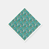 サンタクロースメリーと友人のパターン スタンダードカクテルナプキン (角)