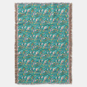 サンタクロースメリーと友人のパターン スローブランケット (正面縦)