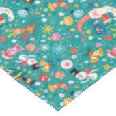 サンタクロースメリーと友人のパターン テーブルクロス (アングル)