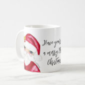 サンタクロースメリーの小さな名前 コーヒーマグカップ (正面左)