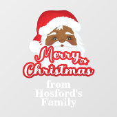 サンタクロースメリークリスマスウィンドウがしがみつく ウィンドウサイン (シート)