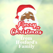 サンタクロースメリークリスマスウィンドウがしがみつく ウィンドウサイン (シート3)