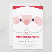 サンタクロースメリークリスマスパーティー 招待状 (正面)