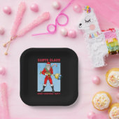 サンタクロースメリークリスマスパート2 ペーパープレート (パーティー)