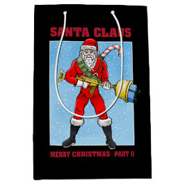サンタクロースメリークリスマスパート2 ミディアムペーパーバッグ